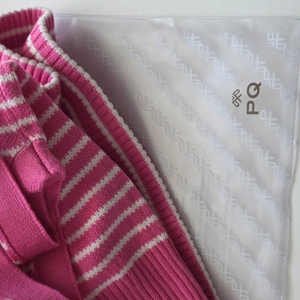 Pink and White Striped Knit Set Large G183 - Picture 5 of 5